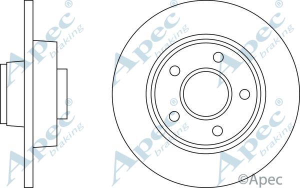 APEC BRAKING stabdžių diskas DSK2325